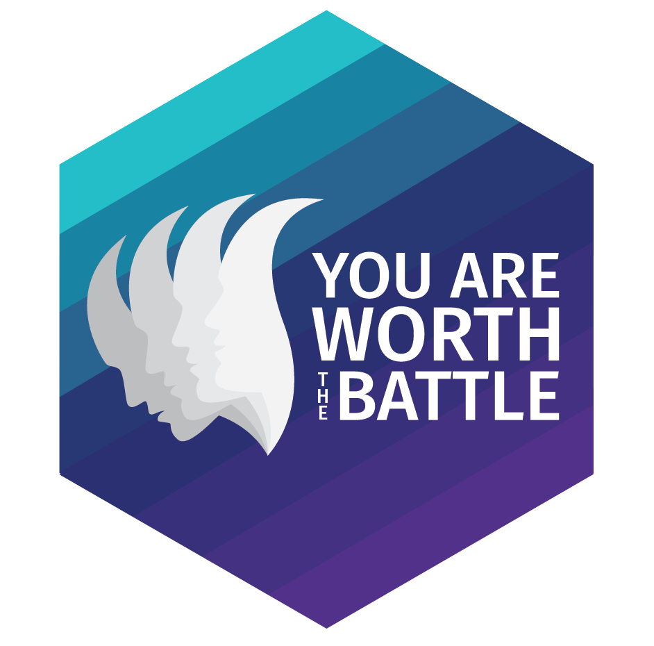 You Are Worth the Battle Logo Option 1