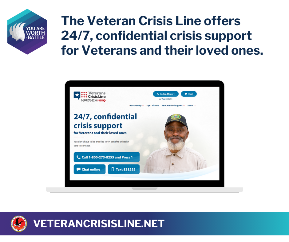 The Veteran Crisis Line offers 24 7 confidential crisis support for Veterans and their loved ones.